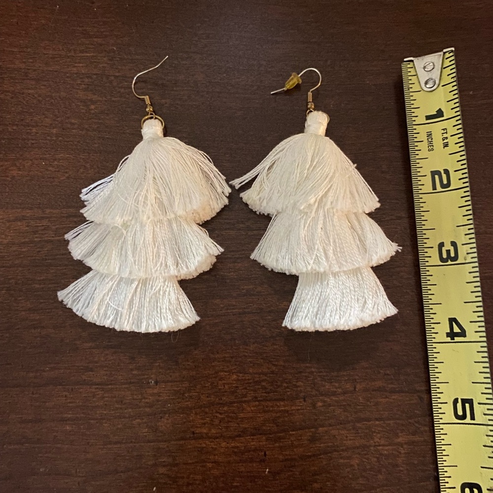 3 Tier Tassel Earrings